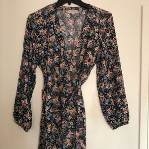 Loft floral short dress size 8p